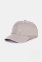 Load image into Gallery viewer, Bow Embroidered Washed Cotton Caps