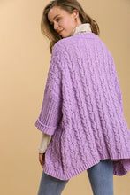 Load image into Gallery viewer, Cable Knit Open Front Long Sleeve Cardigan
