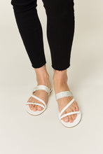 Load image into Gallery viewer, Rhinestone Strappy Flat Sandals