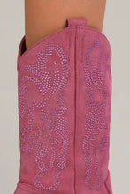 Load image into Gallery viewer, Rhinestone Detail Point Toe Boots