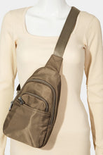 Load image into Gallery viewer, Solid Color Nylon Sling Bag