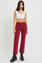 Load image into Gallery viewer, RISEN High Rise Straight Jeans with Patch Pockets
