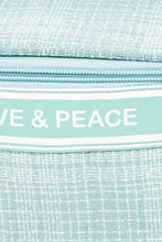 Load image into Gallery viewer, Love & Peace Striped Handle Bag