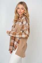 Load image into Gallery viewer, Contrast Plaid Button Down Shirt