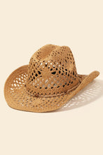 Load image into Gallery viewer, Straw Weave Rope Ribbon Cowboy Hat