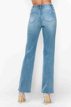 Load image into Gallery viewer, Distressed High Rise Straight Jeans