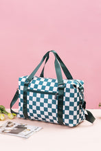 Load image into Gallery viewer, Checkered Multi-Pocket Travel Bag