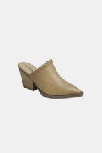 Load image into Gallery viewer, Pointy Toe Slip On Chunky Mules