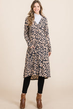Load image into Gallery viewer, Leopard V-Neck Long Sleeve Cardigan