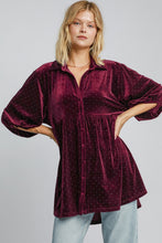 Load image into Gallery viewer, Polka Dot Button Up Half Sleeve Shirt