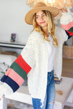 Load image into Gallery viewer, Color Block Open Front Cardigan