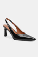 Load image into Gallery viewer, Faux Leather Point Toe Slingback Pumps
