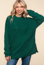 Load image into Gallery viewer, Mock Neck Side Slit Knit Top