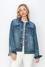 Load image into Gallery viewer, RISEN Distressed Button Up Jacket