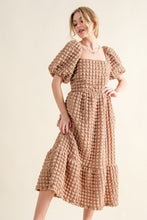 Load image into Gallery viewer, Square Neck Puff Sleeve Dress
