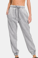 Load image into Gallery viewer, Acid Wash Fleece Drawstring Sweatpants with Pockets