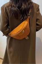 Load image into Gallery viewer, Corduroy Crossbody Bag with Removable Strap