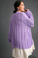 Load image into Gallery viewer, Cable Knit Open Front Long Sleeve Cardigan
