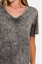 Load image into Gallery viewer, Washed Short Sleeve V-Neck T-Shirt