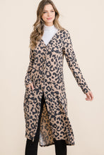 Load image into Gallery viewer, Leopard V-Neck Long Sleeve Cardigan