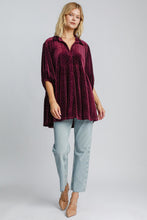 Load image into Gallery viewer, Polka Dot Button Up Half Sleeve Shirt