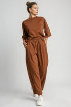 Load image into Gallery viewer, Drawstring Wide Leg Pants with Pockets