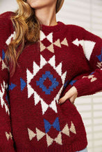 Load image into Gallery viewer, Aztec Soft Fuzzy Sweater
