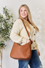 Load image into Gallery viewer, Weaved Vegan Leather Handbag
