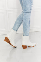 Load image into Gallery viewer, Love the Journey Stacked Heel Chelsea Boot in White