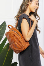 Load image into Gallery viewer, Certainly Chic Faux Leather Woven Backpack