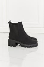 Load image into Gallery viewer, Work For It Matte Lug Sole Chelsea Boots in Black