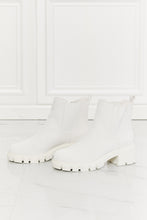 Load image into Gallery viewer, Work For It Matte Lug Sole Chelsea Boots in White