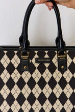 Load image into Gallery viewer, Argyle Pattern PU Leather Handbag