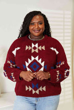 Load image into Gallery viewer, Aztec Soft Fuzzy Sweater