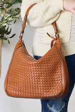 Load image into Gallery viewer, Weaved Vegan Leather Handbag