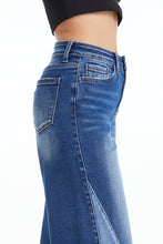 Load image into Gallery viewer, BAYEAS High Waist Two-Tones Patched Wide Leg Jeans