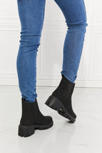 Load image into Gallery viewer, Work For It Matte Lug Sole Chelsea Boots in Black