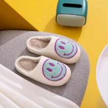 Load image into Gallery viewer, Smiley Face Slippers - White
