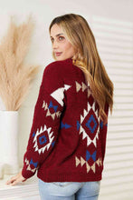 Load image into Gallery viewer, Aztec Soft Fuzzy Sweater
