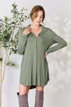 Load image into Gallery viewer, Button Down Shirt Dress