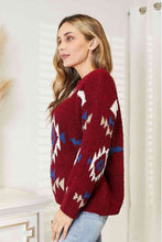 Load image into Gallery viewer, Aztec Soft Fuzzy Sweater