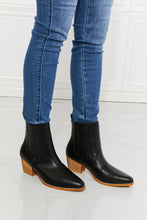 Load image into Gallery viewer, Love the Journey Stacked Heel Chelsea Boot in Black