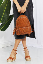 Load image into Gallery viewer, Certainly Chic Faux Leather Woven Backpack