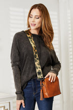 Load image into Gallery viewer, PU Leather Wide Strap Crossbody Bag