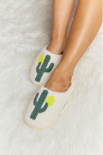 Load image into Gallery viewer, Cactus Plush Slide Slippers