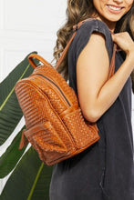 Load image into Gallery viewer, Certainly Chic Faux Leather Woven Backpack