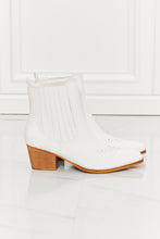 Load image into Gallery viewer, Love the Journey Stacked Heel Chelsea Boot in White