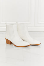 Load image into Gallery viewer, Love the Journey Stacked Heel Chelsea Boot in White