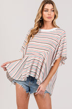 Load image into Gallery viewer, Round Neck Stripe Top
