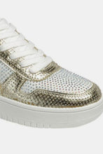 Load image into Gallery viewer, Rhinestone Platform Flat Sneakers
